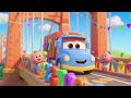 Counting Truck 🚚 Bridge 🌉 Baby Color Parade 🌈 | Nursery Rhymes &amp; Kids Songs