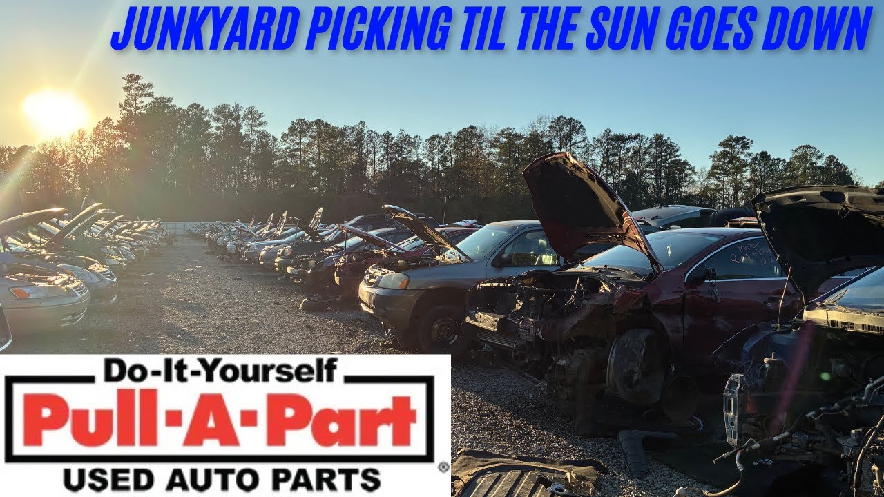 Разборка металлолома на авторазборке Pull-A-Part до захода солнца.