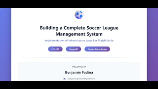Complete Soccer League Management System - Implementation of Infrastructure Layer For Match Entity