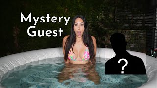 STEP BROTHER COMES IN MY HOT TUB!!