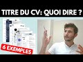  cv tudiant comment en faire un bon   tuto cv 1 