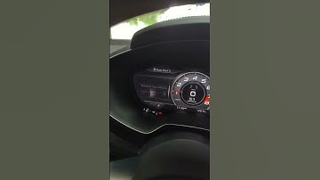 2018 Audi TT RS - cluster settings