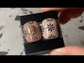 Bohemian nails using Monja Embossed Glue Black