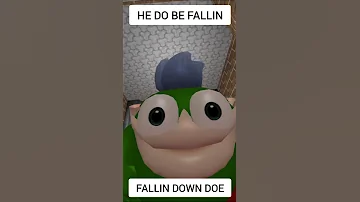 He Do Be Fallin Down Doe Shorts 