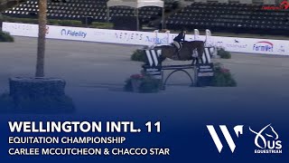 Carlee McCutcheon &amp; Chacco Star | Equitation Champion (NO Stirrups) | Wellington International 11