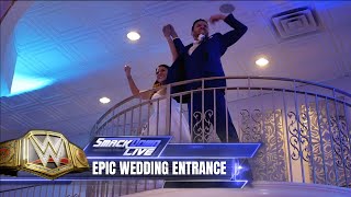 We surprised our wedding guests with our wedding entrance | WWE Wrestling Wedding Reception Entrance