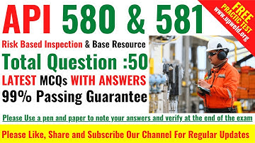 Top 50 Latest API 580-581 - Risk Based Inspection Question and Answers