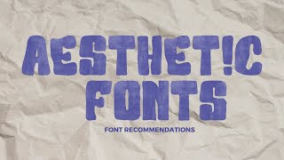 Aesthetic & Cute Fonts With Download Link
