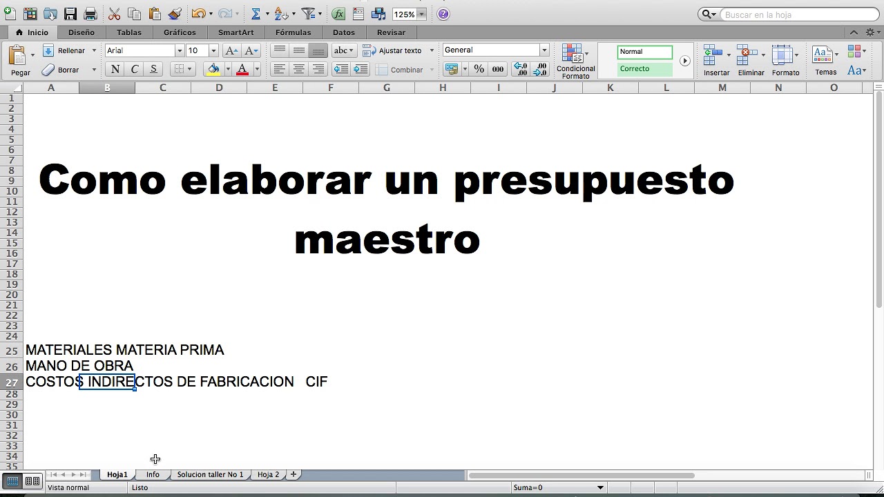 Presupuesto Maestro Parte 2