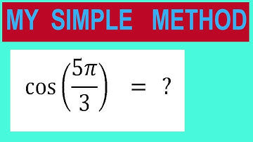 Find   trigonometry angle         cos⁡(5π/3)    =   ?