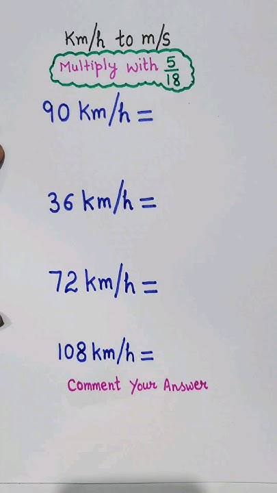 Conversion Of Km h To M s maths mathstrick shorttrick trick conversion-of-km-h-to-m-s-maths-mathstrick-shorttrick-trick
