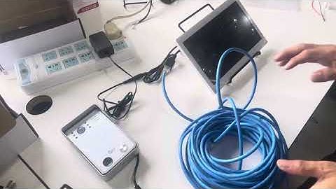 How to use RJ45 network cable to connect video intercom doorbell and display?