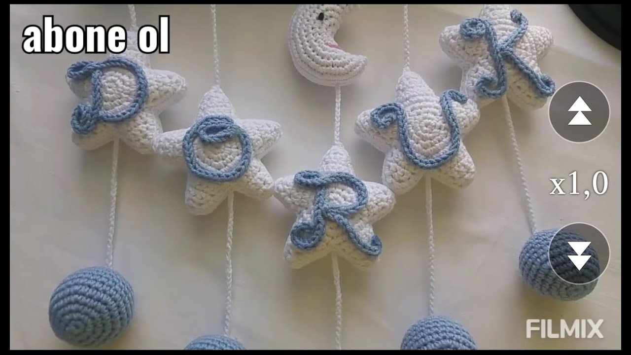 #örgüharf  Bulut kapısüsüme isimleri nasıl yazdım (knitting letter making)