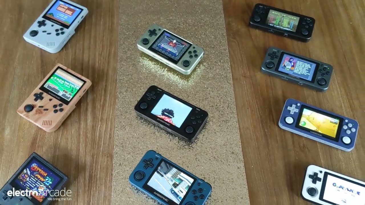 Anbernic 351 range of handheld retro gaming consoles