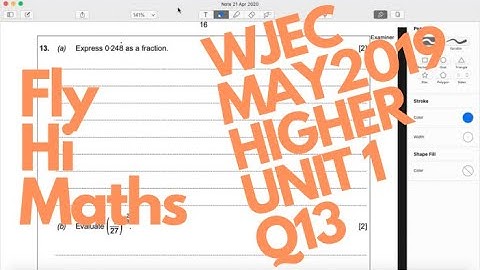 GCSE Maths Revision | WJEC May 2019 Higher Tier Unit 1 Non-Calculator | Question 13