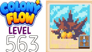 Colony flow level 563 walkthrough solution 