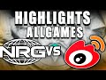 Nrg vs weibo gaming games highlights worlds 2023  league of legends  espaol