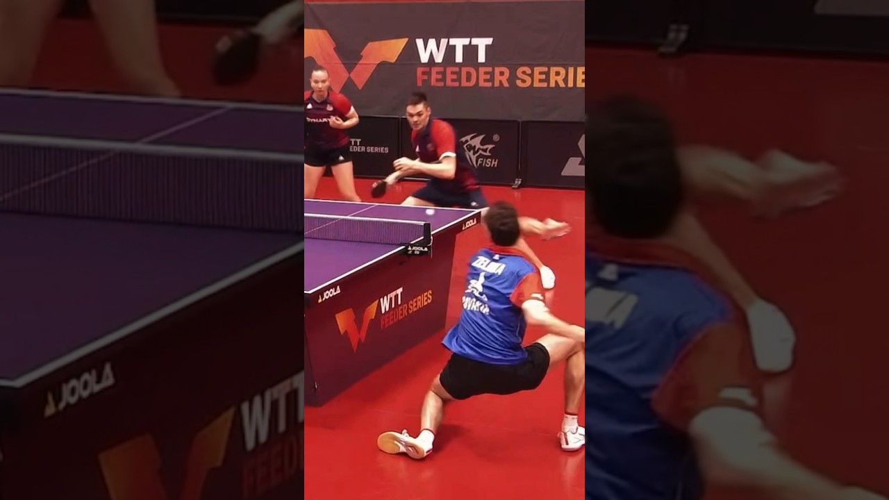 INSANE Table Tennis Skill!😎🏓 Honza Valenta Nails Two Trick Shots in One