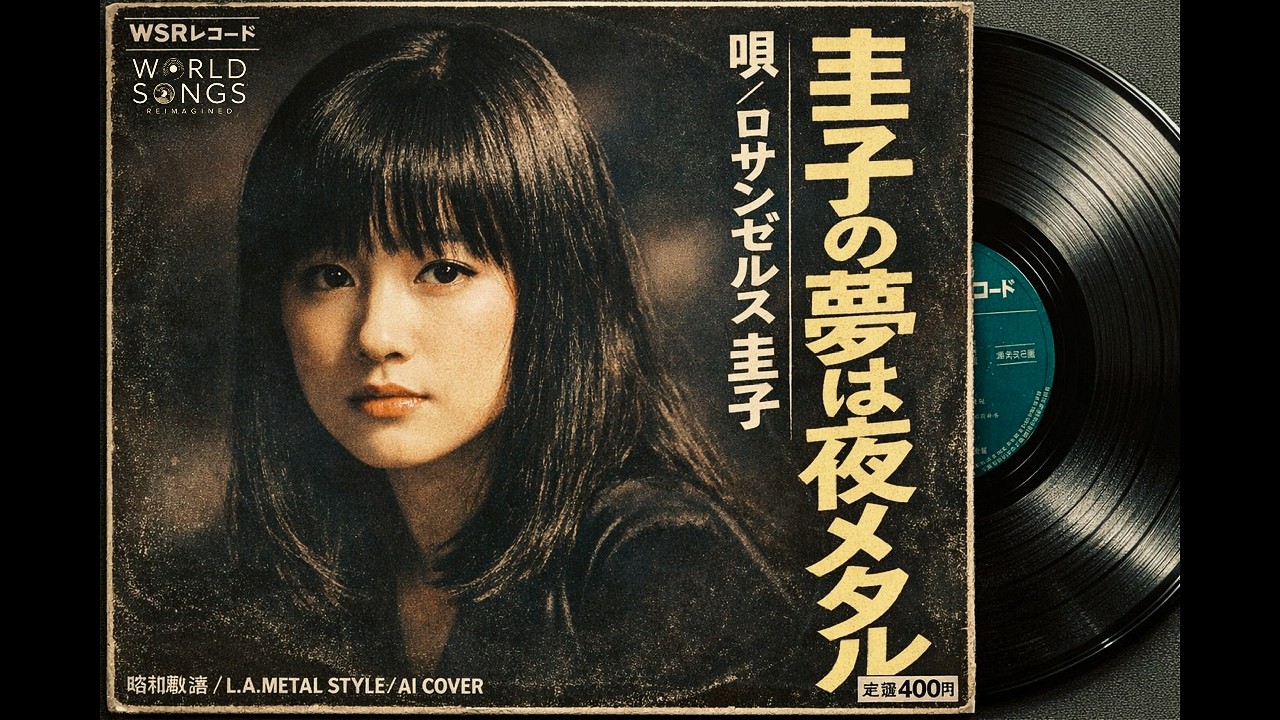 圭子の夢は夜ひらく / 藤圭子【L.A.METAL AI COVER】スナックで爆発的
