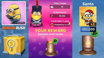 Minion Rush BRONZE CONTAINER REWARD Top Bananas Room gameplay walkthrough