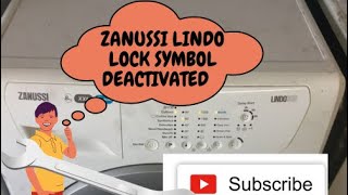 Zanussi Lindo Washing Machine Frozen / Stuck Padlock Light on