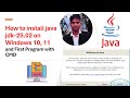 How to  Installation JAVA in Windows 10 ,11  jdk 25.02 @ITSonu7i
