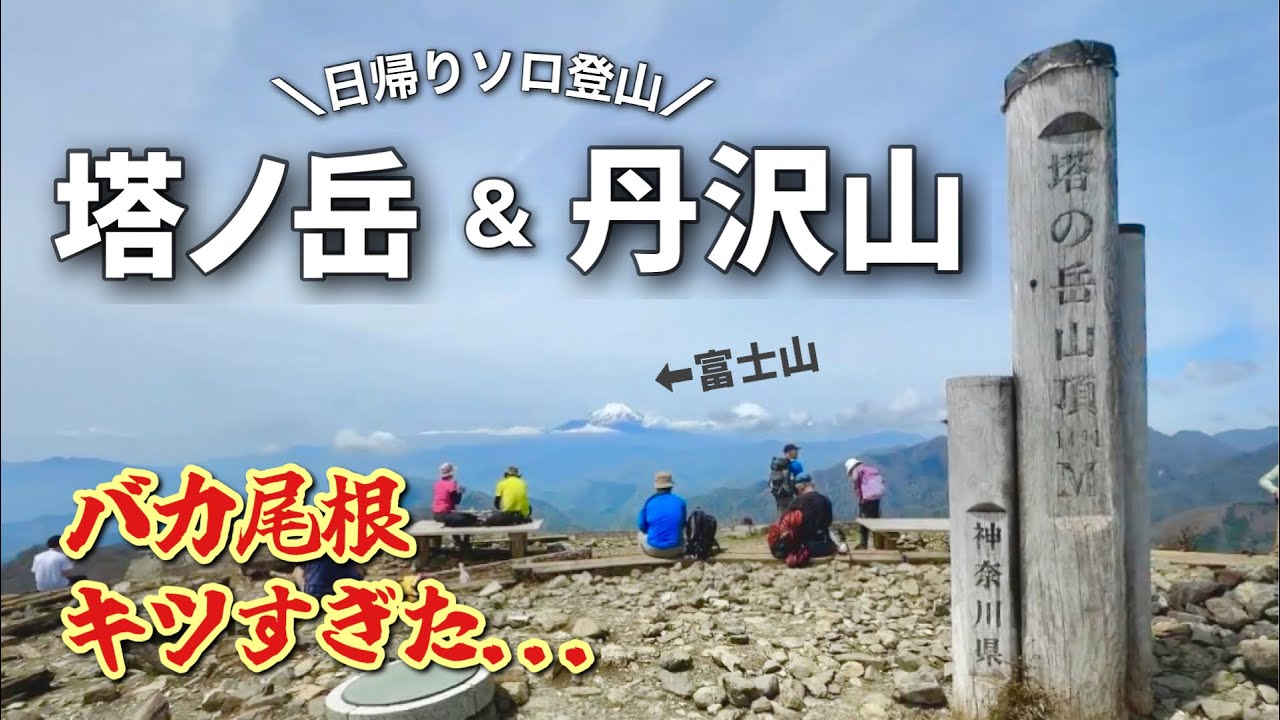 【神奈川】王道の大倉尾根ルート⛰️日帰りで登る塔ノ岳&丹沢山