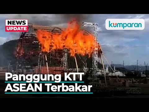 Panggung KTT ASEAN di Labuan Bajo Terbakar karena Cuaca Ekstrem