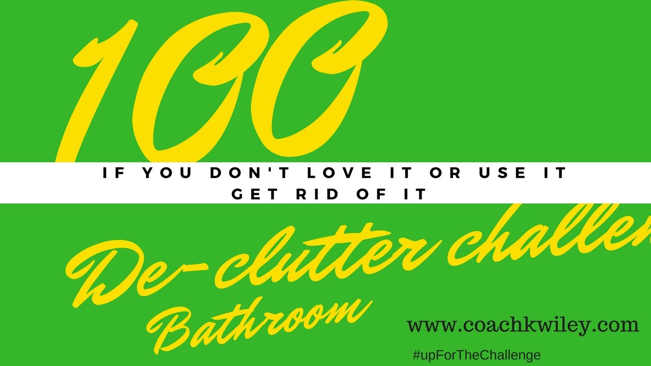 100 items de-clutter challenge: Bathroom
