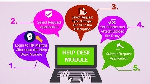 How to use help desk module in HR Mantra mobile app to raise your query.