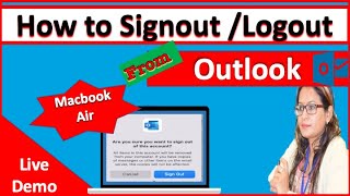 remove or delete an email account from outlook | how to logout from outlook on macbook