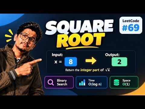Sqrt(x) in Java | LeetCode #69 | Binary Search Explained | DSA