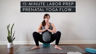 15-Minute Labor Prep Prenatal Yoga Flow for Third Trimester screenshot 5