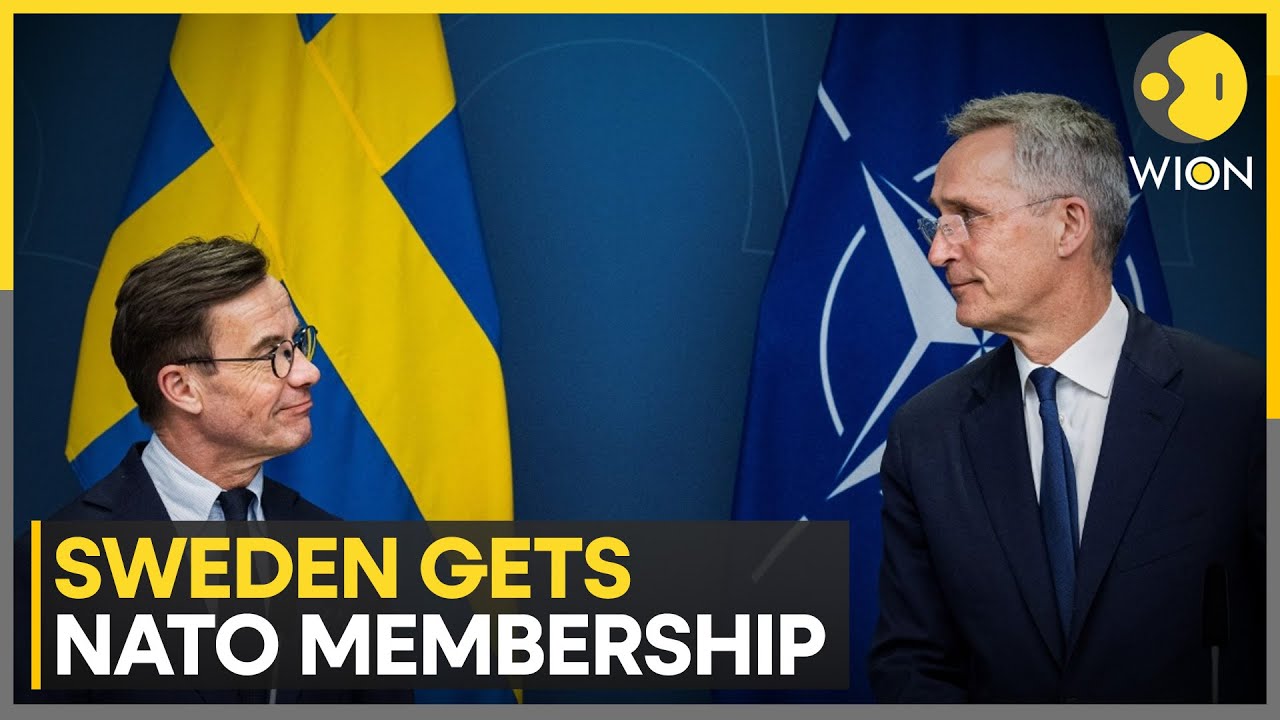 Sweden officially joins NATO alliance | Latest News | WION - YouTube