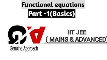JEE: Functional Equations | Differentiability | IIT JEE Maths |