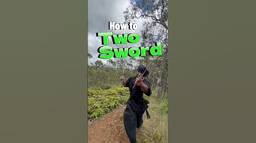 Two Sword ⚔️ THRUST & CUT #tutorial #martialarts #katana #wakizashi