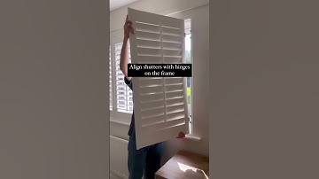 Fitting DIY Shutters is Easy | California Shutters #diyshutters #windowshutters #shutters