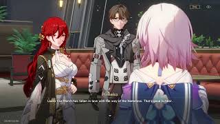 Mc Flirting With Himeko Honkai Star Rail Cutscene