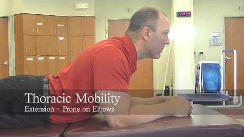 Thoracic/Lumbar Extension Prone on Elbows