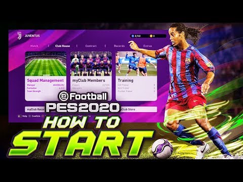 HOW TO START PES 2020 MYCLUB GUIDE!