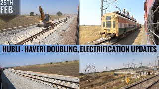 Latest Hubli Haveri Doubling and Electrification Updates | Indian Railways