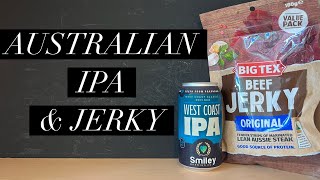Smiley West Coast IPA Review , Big Tex Beef Jerky Review , Smiley Brewing Co
