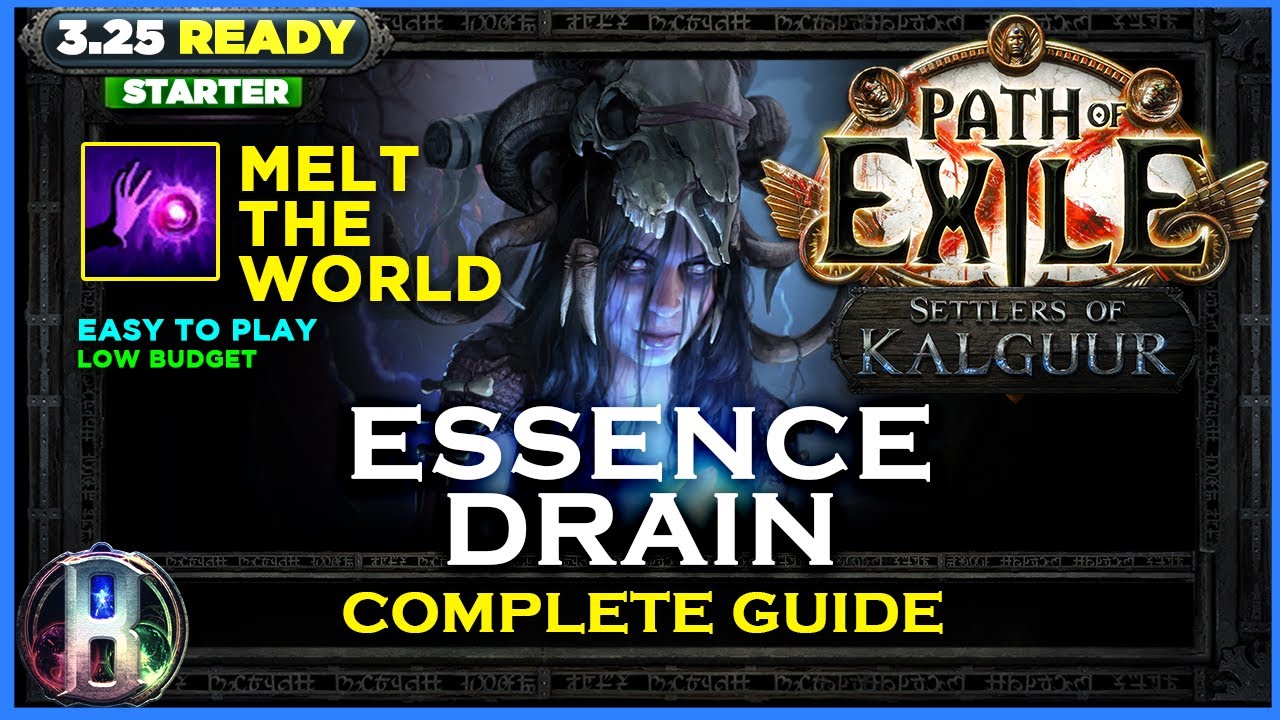[PoE 3.25] LEAGUE STARTER - ESSENCE DRAIN OCCULTIST - PATH OF EXILE SETTLERS OF KALGUUR - POE BUILDS