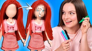 РИСУЮ лицо кукле БЕЗ ЛИЦА 😱 What's Her Facе: обзор и распаковка