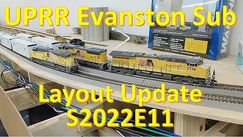 s2022e11 - Model Train Layout Built for Operations & Realism. More work on peninsula turnback curve.