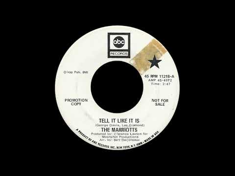 The Marriotts, Tell It Like It Is. ABC Records 1969