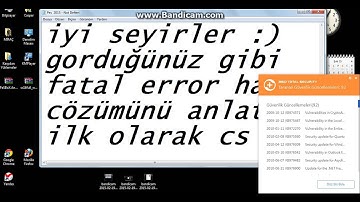 Cs 1.6 Fatal Error Çözümü