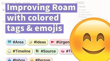 Improving Roam Research with colored tags, emojis and more