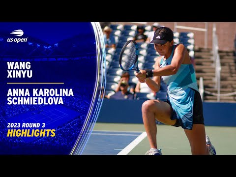 Xinyu Wang vs. Anna Carolina Schmiedlová Highlights | 3. kolo US Open 2023