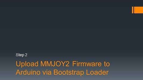 DIY: Part 2 USB Controller using MMJOY2 and Arduino board